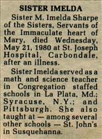 Sharpe, Sister M. Imelda